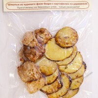 Шашлык из куриного филе бедра с картофелем по-деревенски - Шашлыки в вакуумной упаковке "Шашлыкян и Шампуридзе"