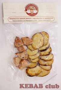 Шашлык из свиной мякоти с картофелем по-деревенски - Шашлыки в вакуумной упаковке "Шашлыкян и Шампуридзе"